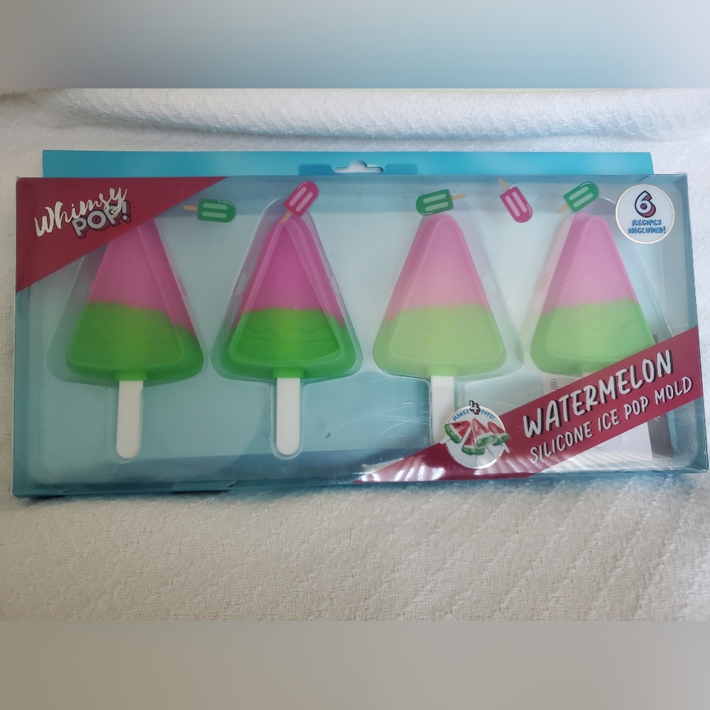 Whimsy Pop! Watermelon Silicone Ice Pop Mold
